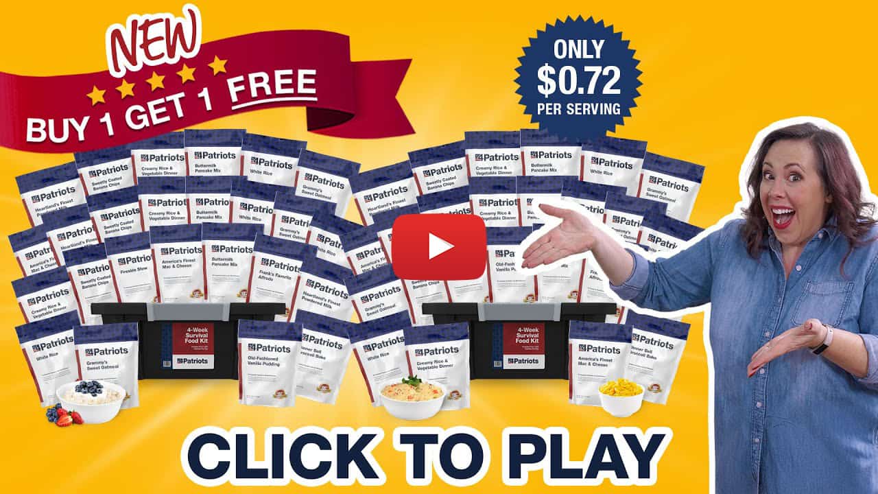 BIGGEST DEAL EVER: Get 1 Month of FREE Survival Food!
