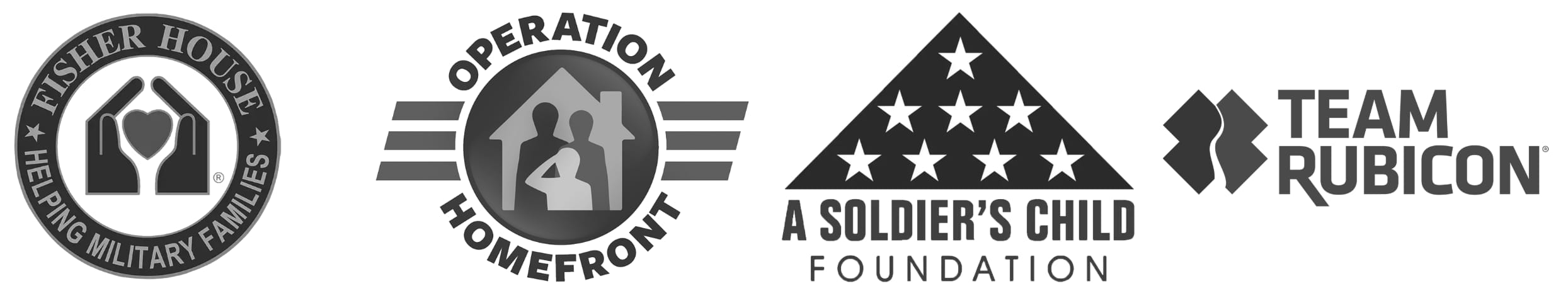 Operation Homefront, Fisher House, Team Rubicon, A Soldier's Child Foundation